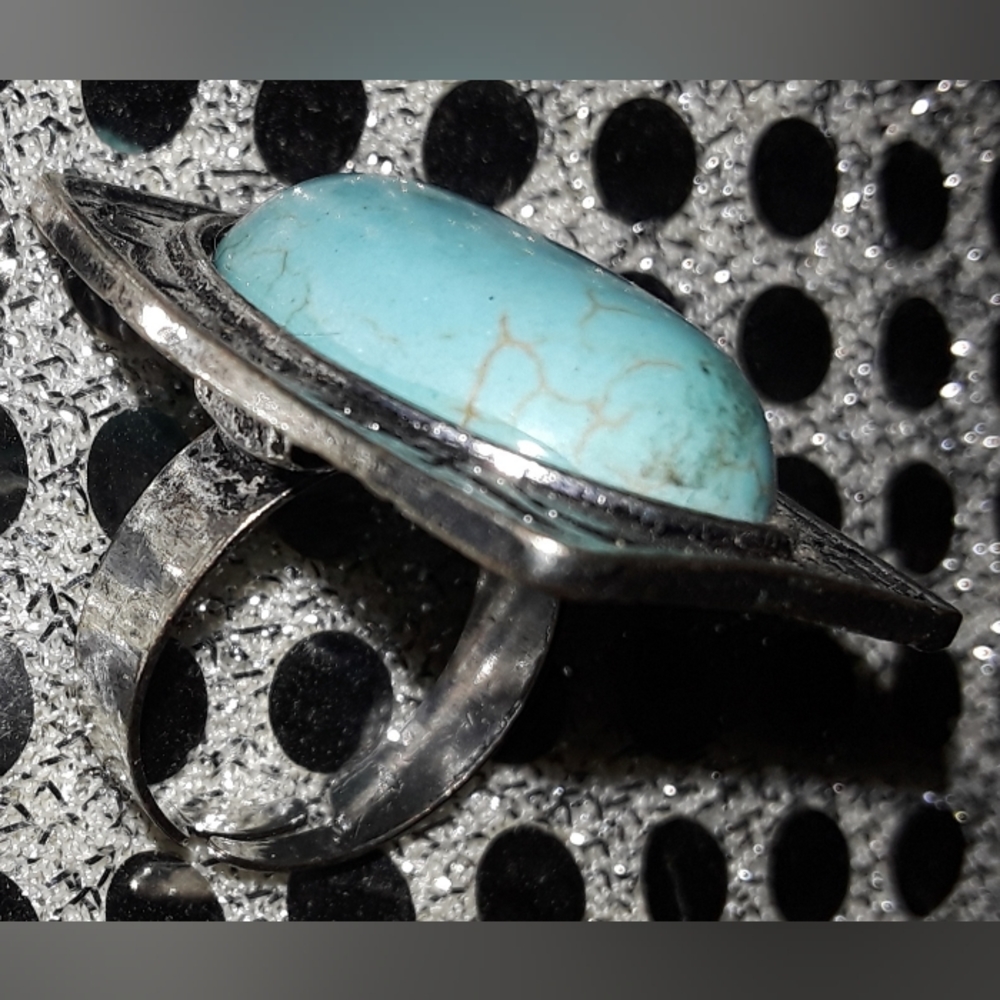 Turquoise adjustable ring - Picture 2 of 2
